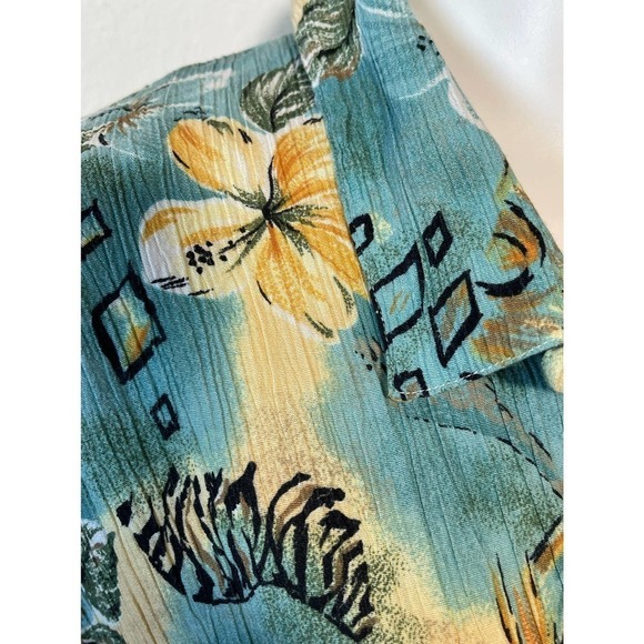 Koret Womans Floral Ribbed Vintage Button Up Blouse Sz XL - Picture 3 of 5